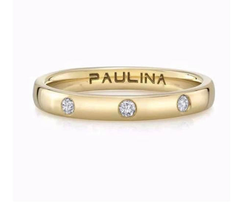 The 3 diamonds ring by Paulina jewelry