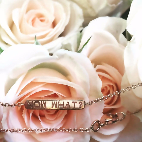 The BETH double sided bar bracelets are made by hand in solid 18K gold and 18k Italian gold chains. Available in rose, yellow and white gold. Made by hand in USA.