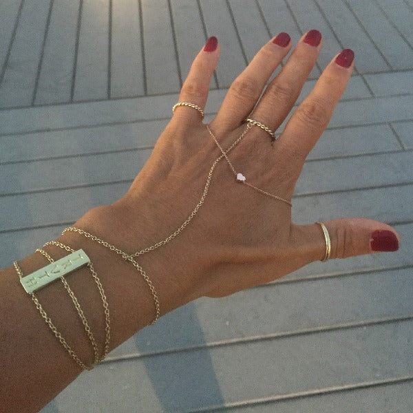 Bracelets, rings and ring bracelets made by hand in soild 18k gold www.paulinajewelry.com