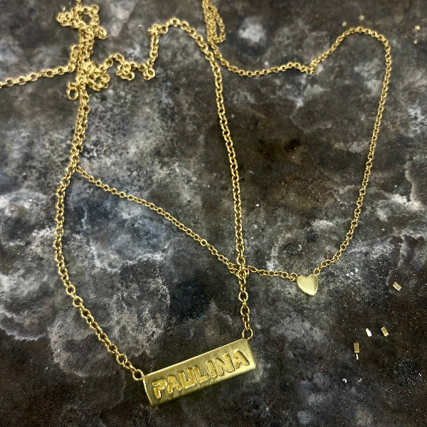 Heart Necklaces In 18K Yellow Gold