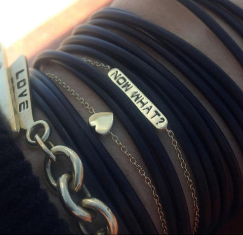 Bracelets crafted by hand in solid gold and Italian gold chains