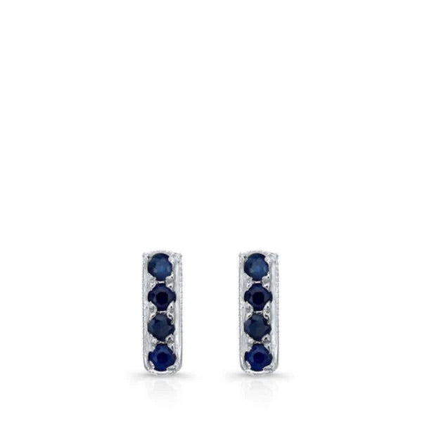 MINI BAR Studs in 18K Yellow and Sapphires