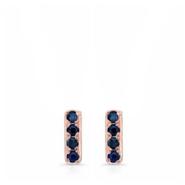 MINI BAR Studs in 18K Yellow and Sapphires