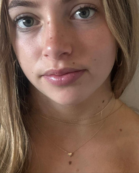 the "simply perfect" heart necklaces by Paulina jewelry