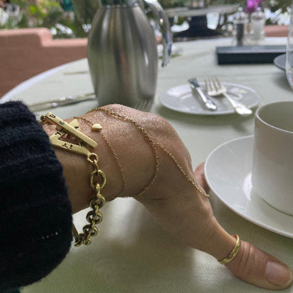 Heart Bracelets In 18K Yellow Gold