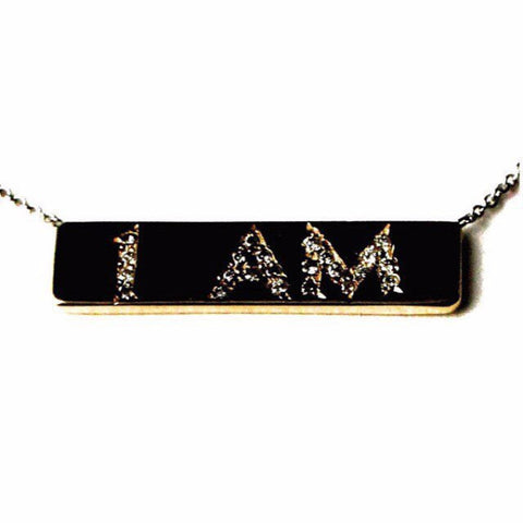 ID tag necklace in made by hand in solid 18k gold, diamonds and 18K Italian gold chains. Made by hand in USA. Expected shipping 5-7 days.
