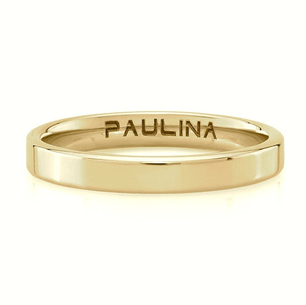 Ring made by hand in solid 18k. Available in solid 18k rose, yellow and white gold. Made by hand and to order in USA. Expected shipping 3-5 business days. www.paulinajewelry.com