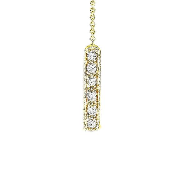 The MLADENKA Lariat In Solid 18K Gold And Diamonds