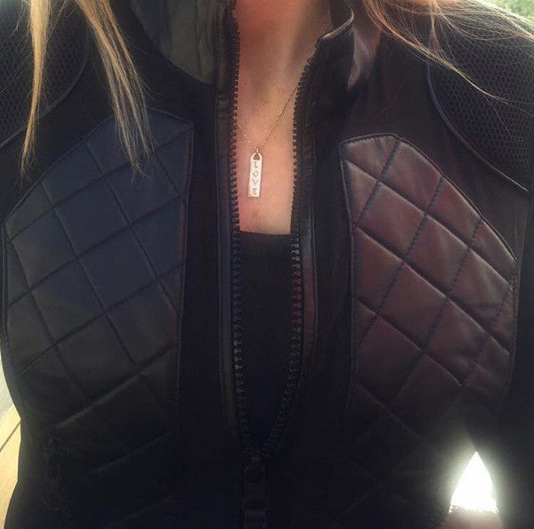 The Corrine ID tag necklaces are made by hand in solid 18K gold and 18K Italian gold chains. They are available in solid 18k rose, yellow and white gold and also custom made with diamonds. Made by hand in USA. Expected shipping 3- 5 business days.