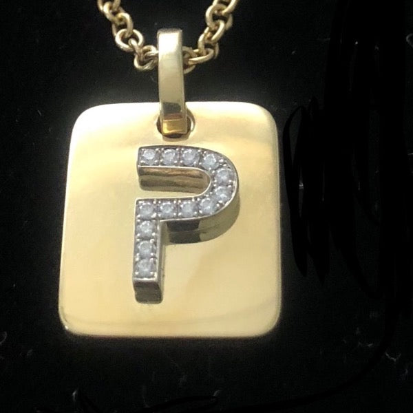 INITIALS DOG TAGS In Solid 18K Gold