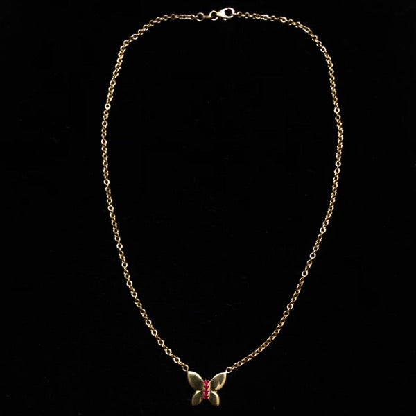 the JJ  butterfly necklace by Paulina jewelry
