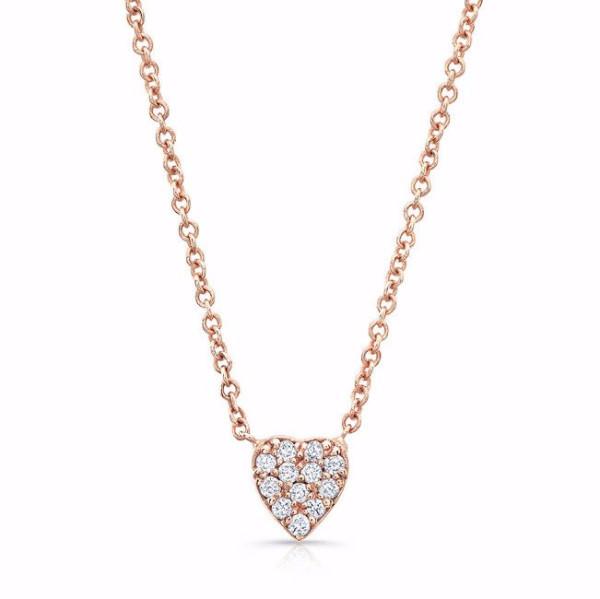 Diamond heart necklaces made by hand in solid 18k gold, 18k Italian gold chains and brilliant diamonds. Available in solid rose, yellow and white gold. Made by hand in USA. Expected shipping 3-5 business days.
