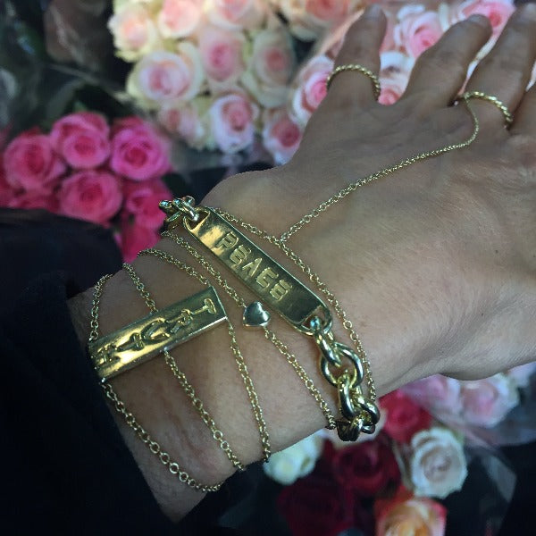 The "3 CHAINS" Bracelet In Solid 18K Gold